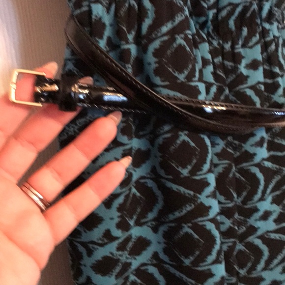 Blue/black printed jumpsuit. Trendy pattern. - Picture 5 of 7